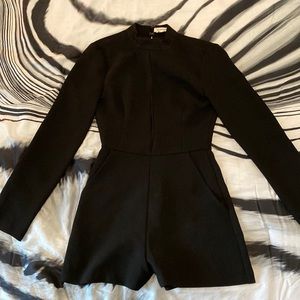 BCBG long sleeve jumpsuit open back